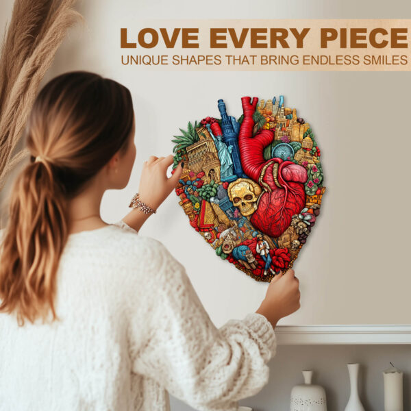 Heart of the City Wooden Jigsaw Puzzle - Image 10