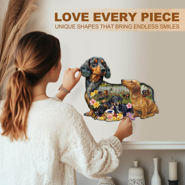 Puppy Garden Wooden Jigsaw Puzzle - Image 8
