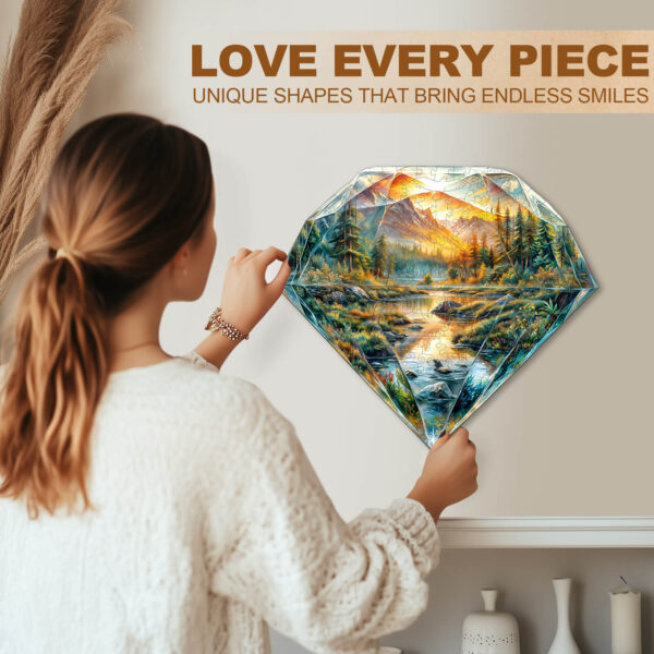 Diamond Landscape Wooden Jigsaw Puzzle - Image 10