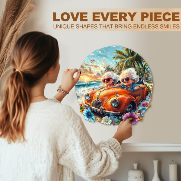 Happy grandma-2 Wooden Jigsaw Puzzle - Image 8