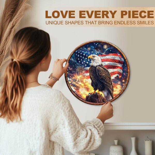 Eagle's Pride Wooden Jigsaw Puzzle - Image 4