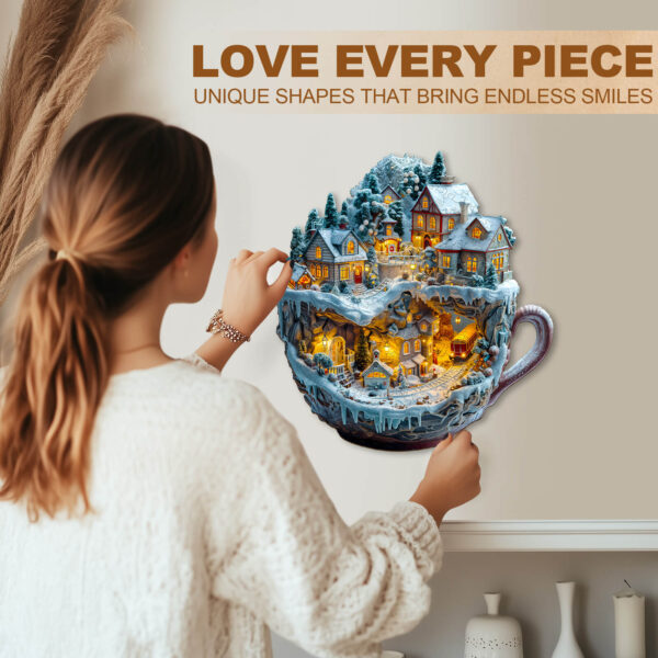 Train and Village Wooden Jigsaw Puzzle - Image 10