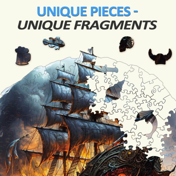 Sailing Ship Wooden Jigsaw Puzzle - Image 3
