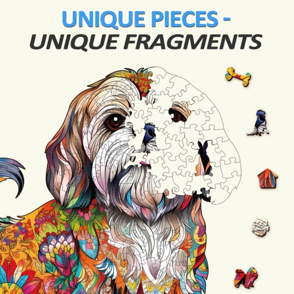 Beautiful Shih tzu-2 Wooden Jigsaw Puzzle - Image 3