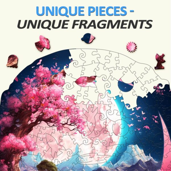 Beautiful Moon Wooden Jigsaw Puzzle - Image 3