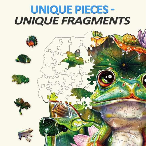 Frog Wooden Jigsaw Puzzle - Image 3