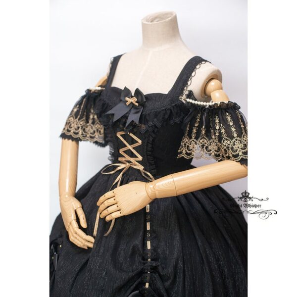 Starry Gold x Black Fantasy Dress - Image 3