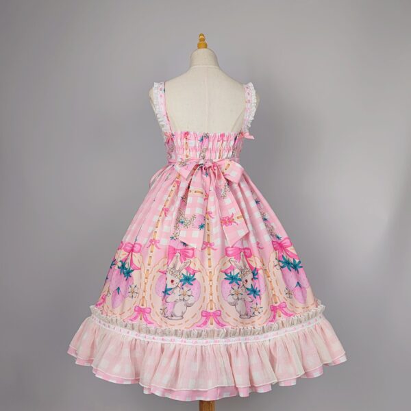 [2 week process] Strawberry Bunny Set (Dress+Apron+Headdress) - Image 4