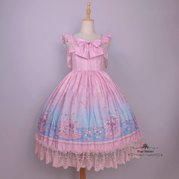 Ready to ship, Pastel Goth, Skull In Cage New Color, Night Whisper Original - Image 2